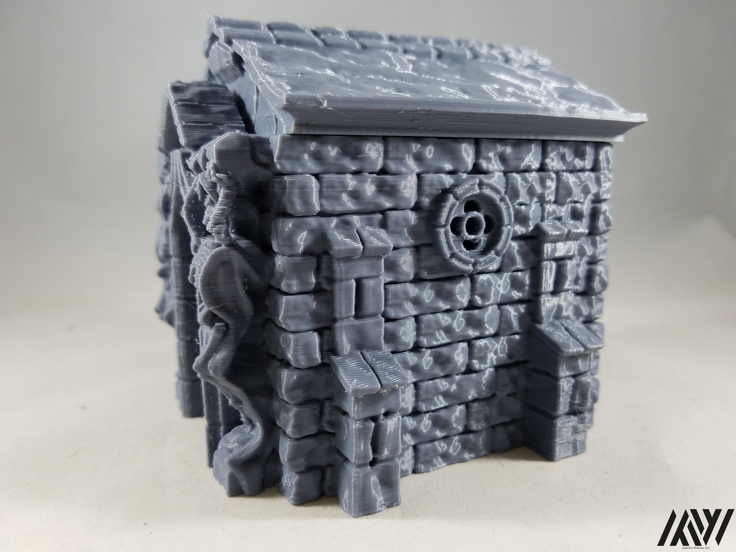 Mausoleum w/ Sarcophagus and Coffin