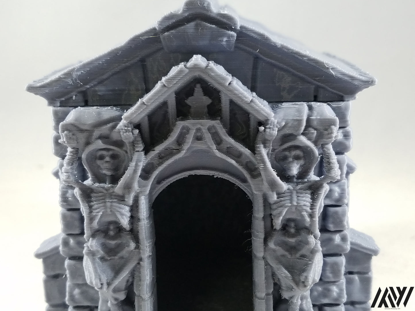 Mausoleum w/ Sarcophagus and Coffin