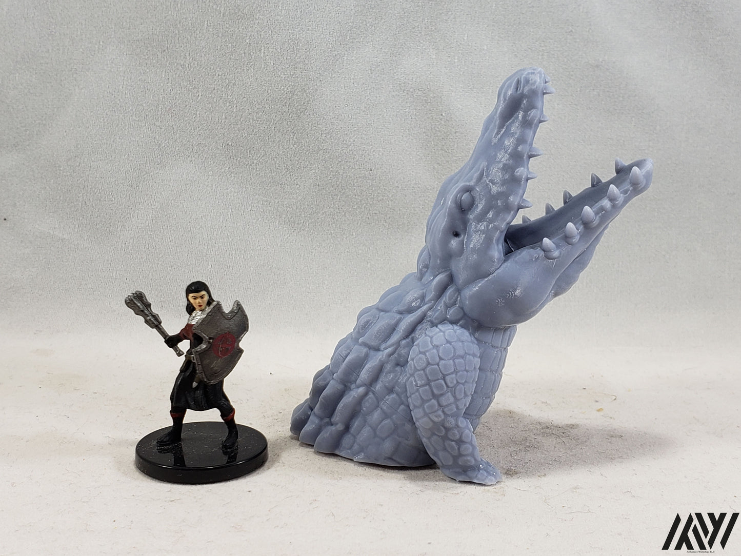 Thrashing Croc Head