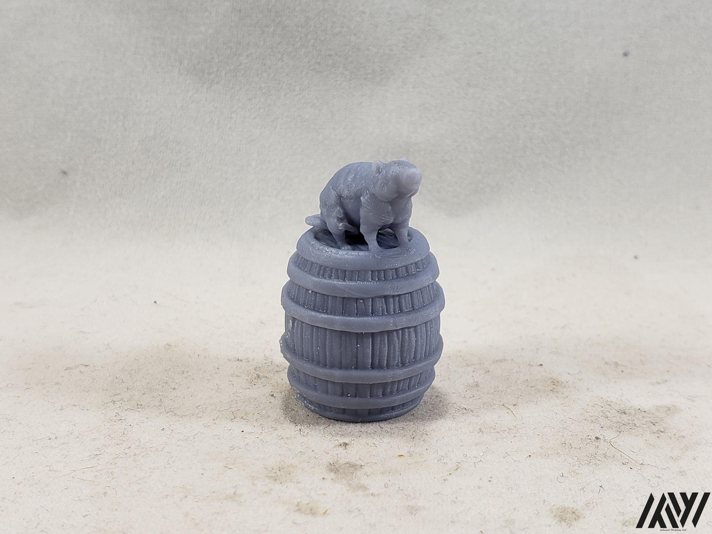 Rat on Barrel