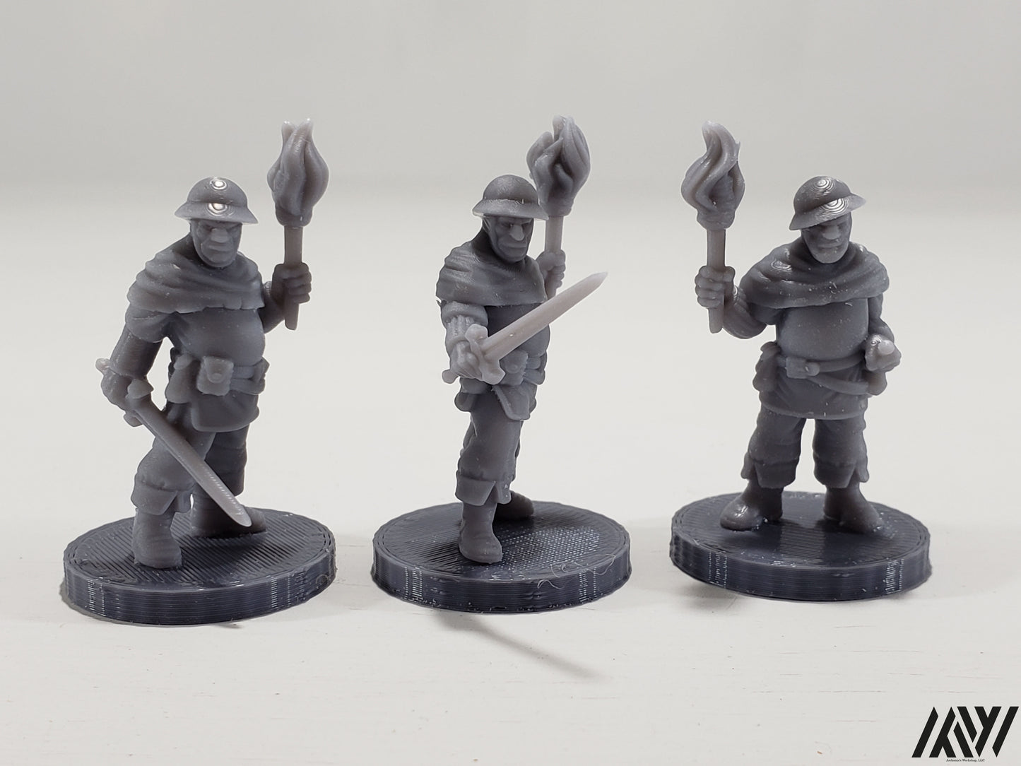 Town Guard with Torches Set
