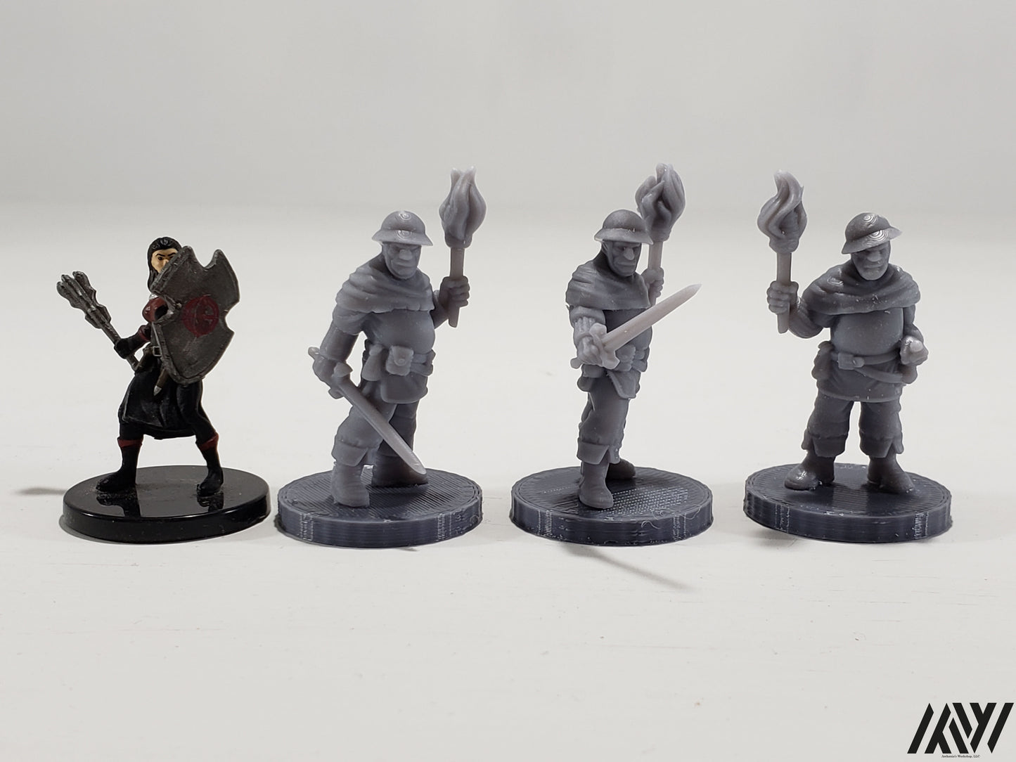 Town Guard with Torches Set
