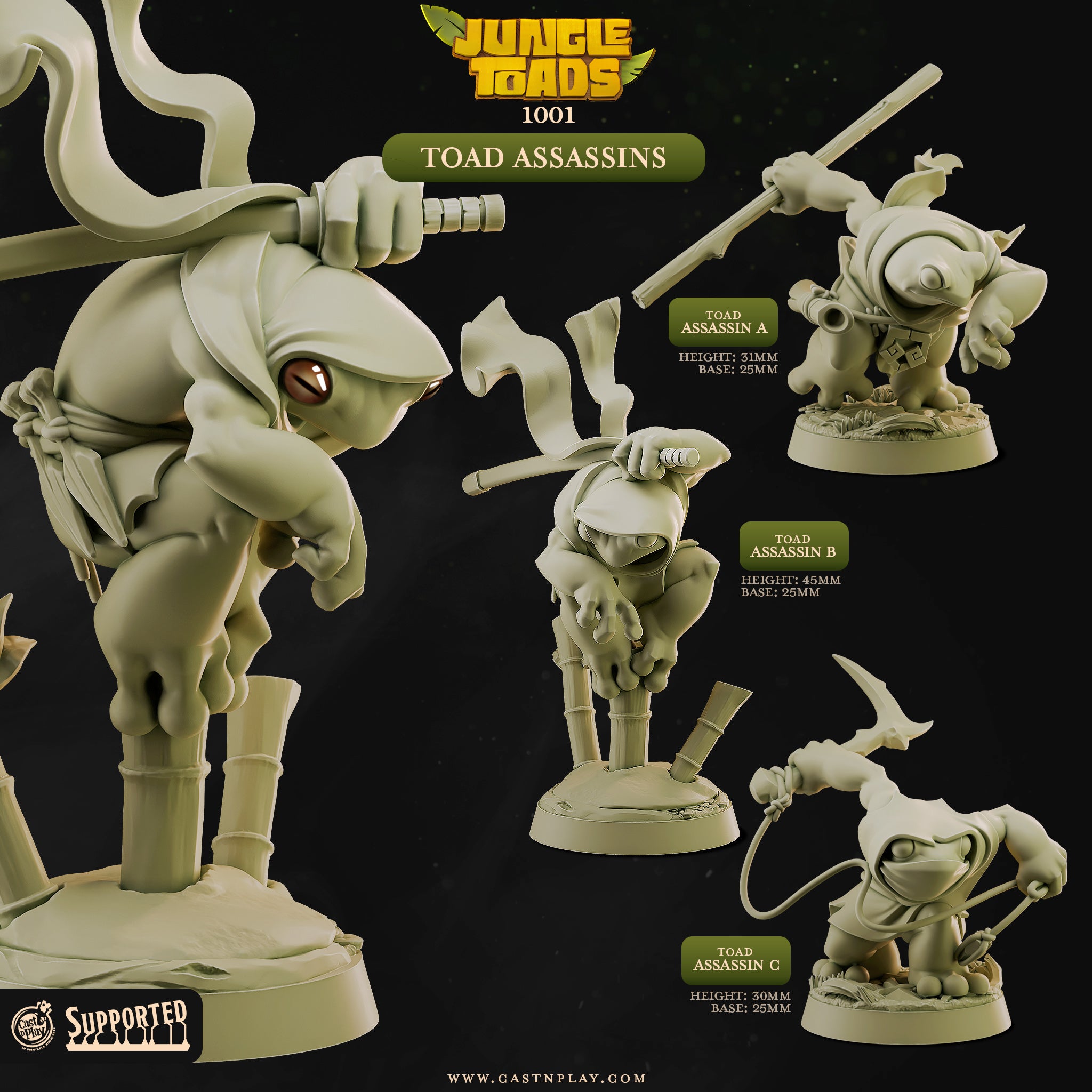 Ninja Assassin Toads – Archania Workshop