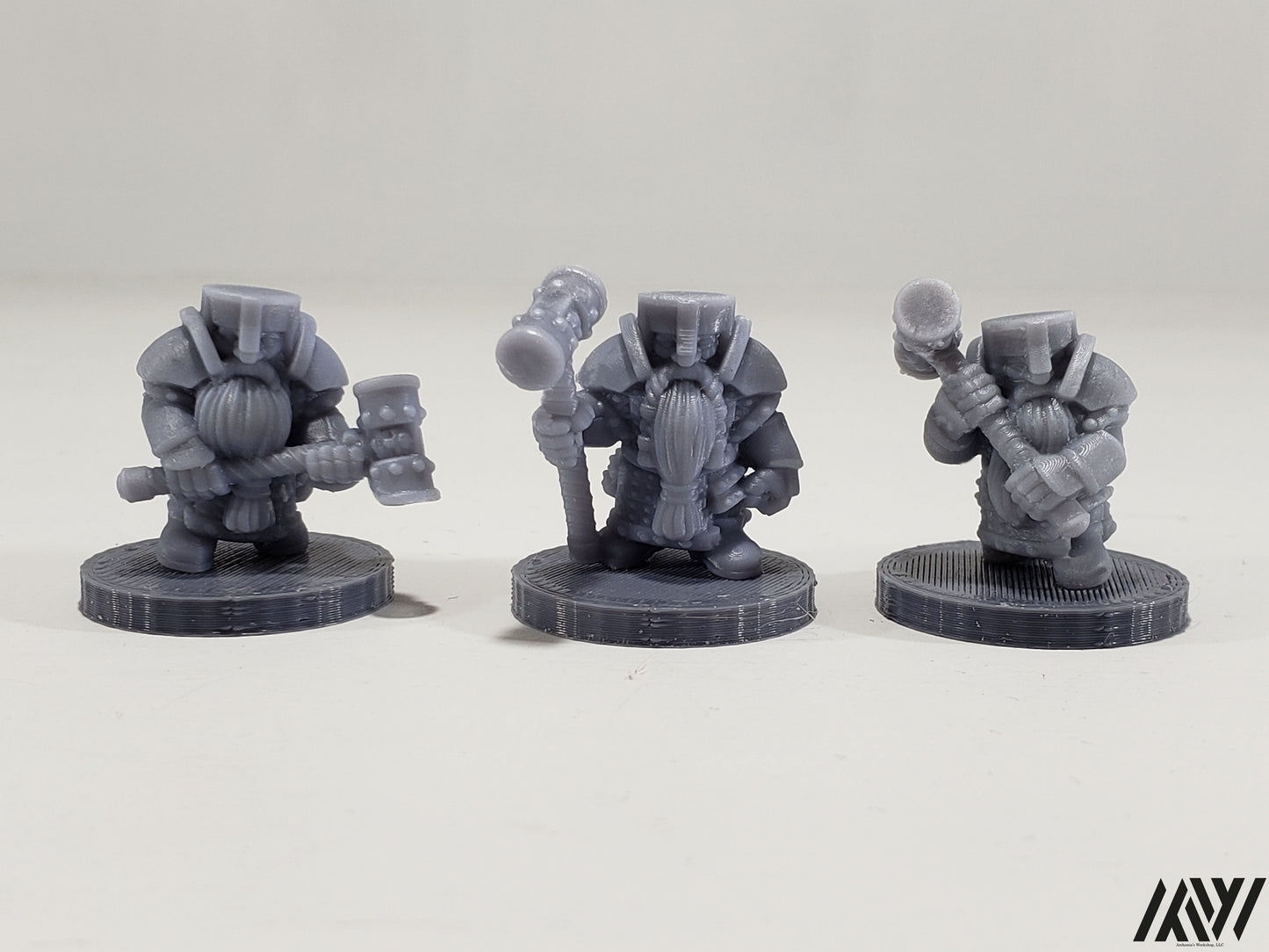 Dwarf with Double Handed Hammer Set