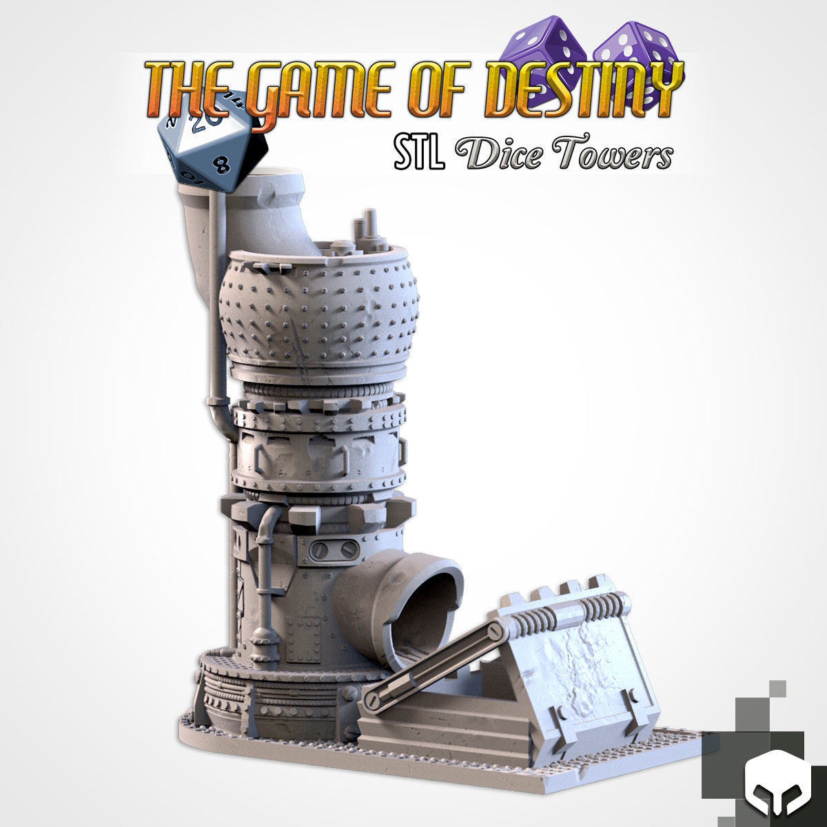 Industrial Factory Dice Tower